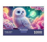 Gufi Arcobaleno Puzzle per AdultiGufo Cosmico Puzzle da 1000 Pezzi per Adulti Gioco Educativo Puzzle di Decompressione Adatto per Decorazione Pareti e Regali 0%