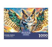 Gufi colorati Puzzle 1000 Pezzi - Jigsaw Puzzle Regali Per Adulti E BambiniGioco Di Sfida Intellettuale, Impossibile Puzzle 38x26cm/1000pcs