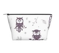Gufi simpatico cartone animato, Borsa da toilette Borsa per trucco Borsa per cosmetici Borsa da toilette da viaggio portatile