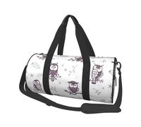 Gufi simpatico cartone animato, Borsone da viaggio di grande capacità Borsa rotonda Borsa da viaggio sportiva Borsa da viaggio Borsa da fitness