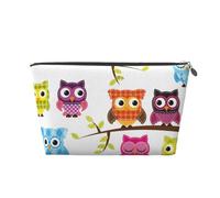 Gufi Sui Rami Degli Alberi, Borsa da toilette Borsa per trucco Borsa per cosmetici Borsa da toilette da viaggio portatile
