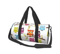 Gufi Sui Rami Degli Alberi, Borsone da viaggio di grande capacità Borsa rotonda Borsa da viaggio sportiva Borsa da viaggio Borsa da fitness