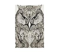 Gufi Uccelli Colore Vivido Bandiera 2x3 Ft Per All'aperto Bandiere Banner Con Occhielli Premium Poliestere