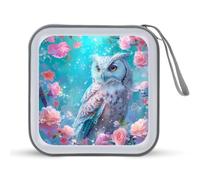 Gufo Animale CD Case Holder Portatile 40 Capacità DVD Portafoglio Storage Organizer per Auto Viaggi, Stile:, Taglia unica