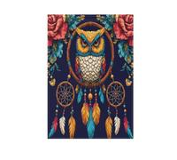 Gufo Boho Dream Catcher Welcome Bandiera del Giardino Bandiera Doppio Lato Verticale 30x45 Pollici Banner Yard Decorazione Fattoria Esterna