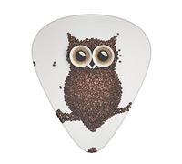 gufo chicco di caffè Plettro per chitarra avanzato 12 pezzi Tre spessori per basso, chitarra elettrica, borsa per chitarra acustica