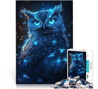 Gufo delle Meraviglie Cosmiche Puzzle da 1000 pezzi per adolescenti Gioco di famiglia antistress sfida difficile Giocattoli per la decorazione della casa 38x26cm