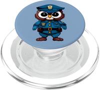 Gufo di polizia/polizia PopSockets PopGrip per MagSafe