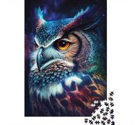 Gufo Galassia Piuma Puzzle, 1000 pezzi, gioco da interno per adulti | 52 x 38 cm, in cartone, per esercizi mentali, vestibilità precisa, amanti dei puzzle, riduzione dello stress