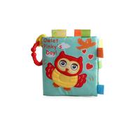 (Gufo) Giocattolo per lo sviluppo sensoriale per bambini, tema animali della foresta, libri in stoffa, prima educazione