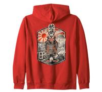 Gufo Guerriero Ukiyo-e Samurai Giapponese Art Felpa con Cappuccio