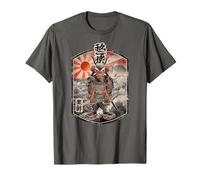 Gufo Guerriero Ukiyo-e Samurai Giapponese Art Maglietta