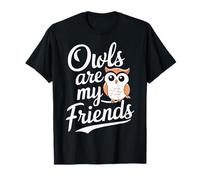 Gufo Gufi sono i miei amici Nightowl Animal Maglietta