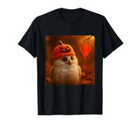 Gufo Halloween Zucca Cappello Carino Jack O'Lantern Maglietta