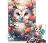 Gufo il Saggio Puzzle da 1000 pezzi per adolescenti Puzzle di memoria Sollevamento Leggero Rilassante Immagine Assemblaggio (38x26cm)