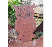 Gufo in acciaio inox Axel da avvitare giardino decorazione tavolo fai da te k...