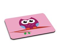 Gufo IN Albero Rettangolare PC Computer Mouse Pad - Carino Animali Bosco