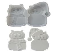 Gufo In Silicone Forme 3D Per Decorazioni Festive In Calcestruzzo Fai Da Te | Decorazioni in Cemento per Artisti Novizi Hobbisti Amanti del Fai da Te Casa Ufficio Eventi Workshop Studio B