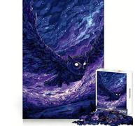 Gufo in volo sotto un cielo stellato - Puzzle difficile per adulti da 1000 pezzi - Gioco intelligente per la casa - Divertimento con l'assemblaggio delle immagini - Regalo festivo (38x26cm)