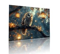 Gufo Jigsaw Puzzle Adulti 500 pezzi Jigsaw Puzzles Classici Arte Impossibili Grandi Dimensioni Animale per Adulti e Ragazzi Divertimento Giochi Rilassamento e Intelligence, Idea Regalo 38x52cm t-709