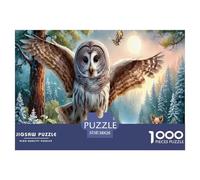 Gufo Jigsaw Puzzle Impossibili 1000 Pezzi Foresta Gelata Stream Decorazione Per La Casa. Giochi Rilassamento E Intelligence Per Adulti E Ragazzi Da 14 Anni 38x26cm/1000pcs