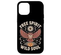 Gufo, luna, stella, sole, mistico, magia, foresta, spirito, design Custodia per iPhone 12/12 Pro