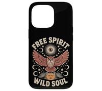 Gufo, luna, stella, sole, mistico, magia, foresta, spirito, design Custodia per iPhone 13 Pro