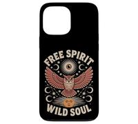 Gufo, luna, stella, sole, mistico, magia, foresta, spirito, design Custodia per iPhone 13 Pro Max
