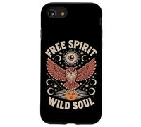 Gufo, luna, stella, sole, mistico, magia, foresta, spirito, design Custodia per iPhone SE (2020) / 7 / 8