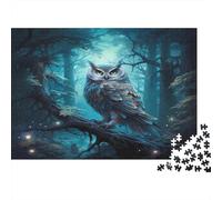 Gufo misterioso Puzzles 1000 Pezzi In Gufo foresta Colori Brillanti, Un Gioco Di Puzzle Per Pace Interiore, Ideale Per Attività in Famiglia, Regalo Di Compleanno Originale 70x50cm/1000pcs