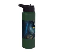 Gufo mistico gufo e gufo custode della foresta Stainless Steel Insulated Water Bottle