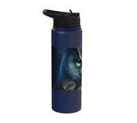Gufo mistico gufo e gufo custode della foresta Stainless Steel Insulated Water Bottle