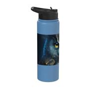 Gufo mistico gufo e gufo custode della foresta Stainless Steel Insulated Water Bottle