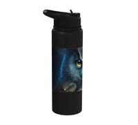 Gufo mistico gufo e gufo custode della foresta Stainless Steel Insulated Water Bottle