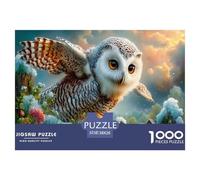 Gufo NevatoPuzzle Impossible 1000Pcs recinzione gelata Decorazione Per La Casa. Rilassamento E Intelligence Per Adulti E Bambini Da 12 Anni 38x26cm/1000pcs