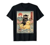 Gufo Ninja Giappone Vintage Giapponese Ukiyo-e Art Maglietta