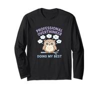 Gufo pensatore Professionale Che Fa Il Mio Meglio Kawaii Maglia a Manica
