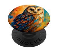 Gufo post-impressionismo PopSockets PopGrip Adesivo