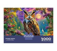 Gufo Puzzle 1000 Pezzi, Jigsaw Puzzle Ad Alta Difficoltà Regali Per Adulti E Adolescenti, Home Giochi 70x50cm/1000pcs