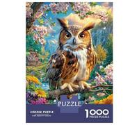 Gufo Puzzle 1000 Pezzi, Jigsaw Puzzle Ad Alta Difficoltà Regali Per Adulti E Adolescenti, Home Giochi 52x38cm/1000pcs