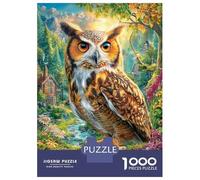 Gufo Puzzle 1000 Pezzi, Jigsaw Puzzle Per Adulti E Ragazzi Dai 14 Anni in Su, Giochi Stimolanti Per Tutta La Famiglia 38x26cm/1000pcs