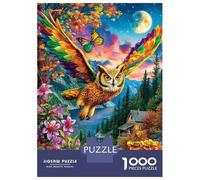 Gufo Puzzle 1000 Pezzi, Jigsaw Puzzle Per Adulti E Ragazzi Dai 14 Anni in Su, Giochi Stimolanti Per Tutta La Famiglia 52x38cm/1000pcs
