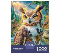 Gufo Puzzle 1000 Pezzi, Jigsaw Puzzle Per Adulti E Ragazzi Dai 14 Anni in Su, Giochi Stimolanti Per Tutta La Famiglia 52x38cm/1000pcs