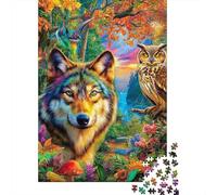 Gufo Puzzle 1000 Pezzi, Jigsaw Puzzle Per Adulti E Ragazzi Dai 14 Anni in Su, Giochi Stimolanti Per Tutta La Famiglia 52x38cm/1000pcs