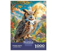 Gufo Puzzle Da 1000 Pezzi - Puzzle Ad Alta Difficoltà,Giochi Stimolanti Per Tutta La Famiglia 38x26cm/1000pcs
