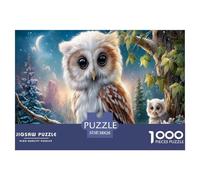 Gufo Puzzle Impossibili 1000 Pezzi Ramo della Foresta Stellata Decorazione Per La Casa. Rilassamento E Intelligence Per Adulti E Ragazzi Da 14 Anni 38x26cm/1000pcs