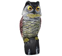 Gufo Scaccia Piccioni Dissuasore Piccioni Testa Rotante 360° Repellente Uccelli