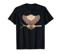 Gufo senza testa Halloween notte uccello costume facile Maglietta