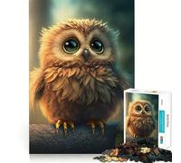 Gufo Simpatico Puzzle da 1000 Pezzi per Adulti Puzzle Regalo Migliora la Memoria Rilassante Mentale Taglio Premium Caldo Sorpresa (38x26cm)