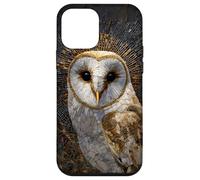 Gufo Stained Glass Mosaico Animale Forestcore Vintage Estetica Custodia per iPhone 12 mini